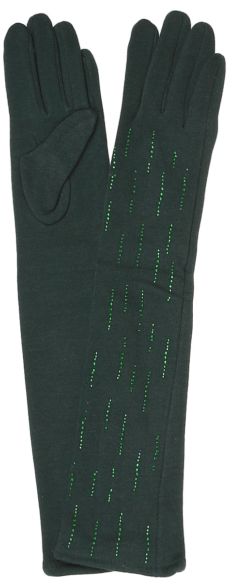 Перчатки женские Sophie Ramage, цвет: зеленый. GL-217032. Размер универсальный