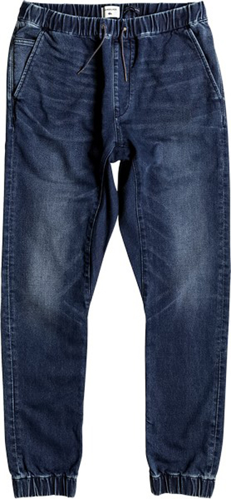 Джинсы мужские Quiksilver, цвет: темно-синий. EQYDP03337-BYJW. Размер S (46)EQYDP03337-BYJW Джинсы мужские Quiksilver, цвет: темно-синий. EQYDP03337-BYJW. Размер S (46)EQYDP03337-BYJWМужские джинсы Quiksilver выполнены из мягкого денима. Джинсы-джоггеры узкого кроя имеют два втачных кармана спереди. Сзади расположены два прорезных кармана на пуговицах. Эластичный пояс с утягивающим шнурком позволяет отрегулировать посадку точно по фигуре. Брючины дополнены эластичными манжетами.