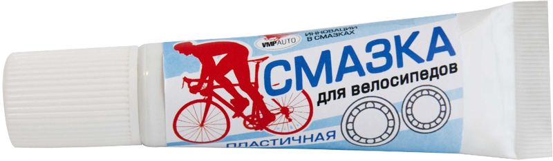 Смазка пластичная ВМПАвто, для подшипников велосипедов, 30 г8404 Смазка пластичная ВМПАвто, для подшипников велосипедов, 30 г8404Пластичная смазка ВМПАвто применяется для смазывания подшипников роликовых коньков и всех узлов велосипеда: передней и задней втулки, рулевой чашки, каретки, подшипников педалей, всех резьбовых соединений, тросов.