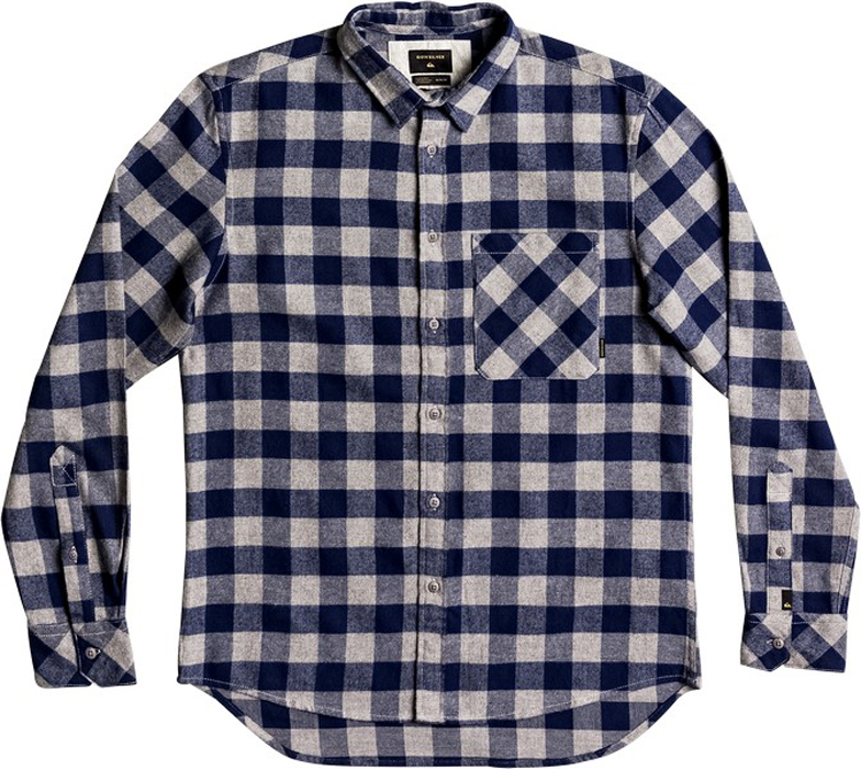 Рубашка мужская Quiksilver, цвет: темно-синий, светло-бежевый. EQYWT03573-BTE1. Размер XL (52)EQYWT03573-BTE1 Рубашка мужская Quiksilver, цвет: темно-синий, светло-бежевый. EQYWT03573-BTE1. Размер XL (52)EQYWT03573-BTE1Мужская рубашка Quiksilver изготовлена из мягкой хлопчатобумажной фланели с начесом. Изделие прошло легкую смягчающую обработку. Модель с отложным воротником и длинными рукавами застегивается на пуговицы. Крой Modern - чуть более узкий и длинный в сравнении со стандартным. Спереди расположен накладной карман.Рубашка оформлена принтом в клетку.