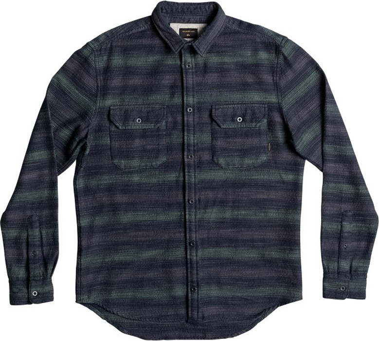 Рубашка мужская Quiksilver, цвет: темно-синий, серый. EQYWT03541-GHR3. Размер M (48)EQYWT03541-GHR3 Рубашка мужская Quiksilver, цвет: темно-синий, серый. EQYWT03541-GHR3. Размер M (48)EQYWT03541-GHR3Мужская рубашка Quiksilver изготовлена из плотной фланелевой ткани. Модель классического кроя с отложным воротником и длинными рукавами застегивается на пуговицы. Спереди расположены накладные карманы с клапанами на пуговицах.Рубашка оформлена принтом.