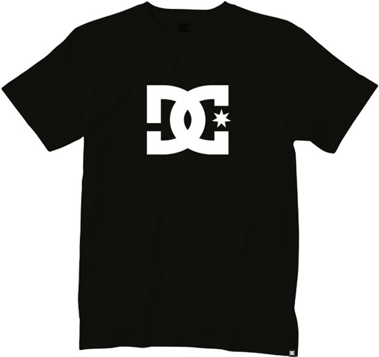 Футболка мужская DC Shoes Star, цвет: черный. EDYZT03721-KVJ0. Размер L (50)EDYZT03721-KVJ0 Футболка мужская DC Shoes Star, цвет: черный. EDYZT03721-KVJ0. Размер L (50)EDYZT03721-KVJ0Мужская футболка от DC Shoes выполнена из натурального хлопкового трикотажа. Модель с короткими рукавами и круглым вырезом горловины на груди оформлена принтом в виде фирменного логотипа бренда.
