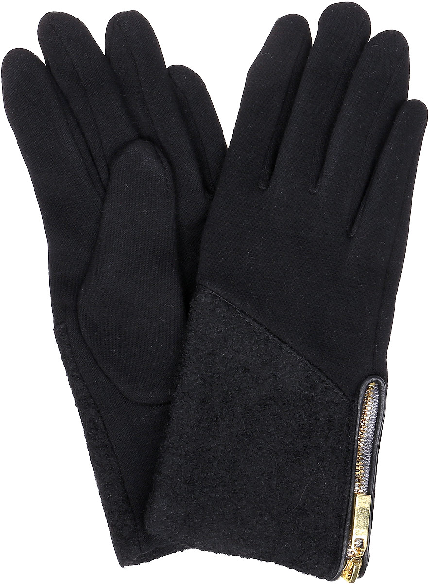 Перчатки женские Sophie Ramage, цвет: черный. GL-217017. Размер универсальный