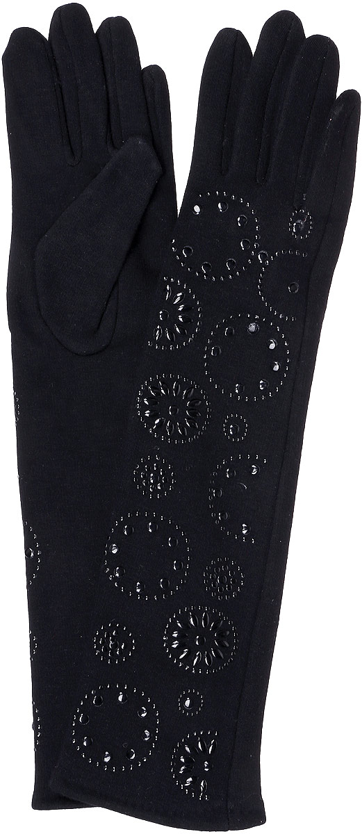 Перчатки женские длинные Sophie Ramage, цвет: черный. GL-217060. Размер универсальный