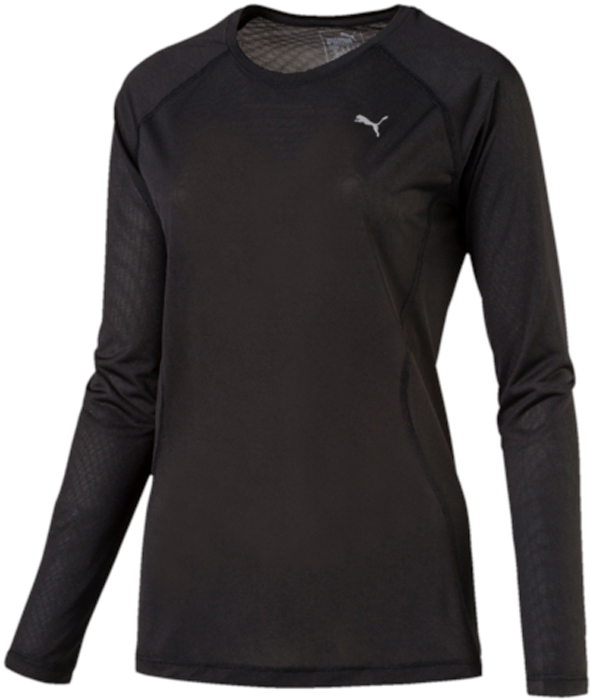Лонгслив женский Puma Core-Run L S Tee W, цвет: черный. 51503501. Размер S (42/44)51503501 Лонгслив женский Puma Core-Run L S Tee W, цвет: черный. 51503501. Размер S (42/44)51503501Лонгслив от Puma с длинным рукавом прекрасно подойдет для пробежек на открытом воздухе.