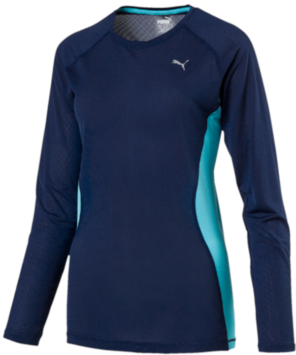 Лонгслив женский Puma Core-Run L S Tee W, цвет: синий. 51503503. Размер XS (40/42)51503503 Лонгслив женский Puma Core-Run L S Tee W, цвет: синий. 51503503. Размер XS (40/42)51503503Лонгслив от Puma с длинным рукавом прекрасно подойдет для пробежек на открытом воздухе.