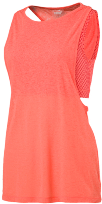Майка женская Puma Layer Tank, цвет: персиковый. 51511809. Размер S (42/44)51511809 Майка женская Puma Layer Tank, цвет: персиковый. 51511809. Размер S (42/44)51511809Спортивная майка Layer Tank оригинального фасона изготовлена из полиэстера с использованием высокофункциональной технологии dryCELL, которая отводит влагу, поддерживает тело сухим и гарантирует комфорт во время активных тренировок и занятий спортом. Изделие состоит из бюстгальтера и верхнего топа. Вшитый бюстгальтер при желании легко убирается, так как он пристрочен цепным стежком. Низкая пройма обеспечивает полную свободу движений. Благодаря сверхлегкому материалу изделия вам не грозит перегрев.