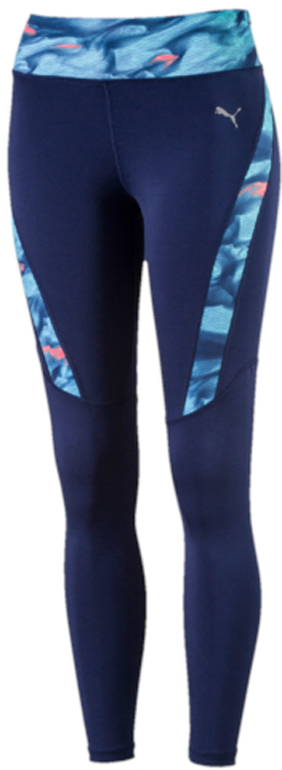 Тайтсы женские Puma Graphic Long Tight, цвет: синий, голубой. 51560402. Размер XS (40/42)51560402 Тайтсы женские Puma Graphic Long Tight, цвет: синий, голубой. 51560402. Размер XS (40/42)51560402Изделие изготовлено с использованием высокофункциональной технологии DryCell, которая отводит влагу, поддерживает тело сухим и гарантирует комфорт во время активных тренировок и занятий спортом.Изделие декорировано сплошным модным тематическим рисунком. Логотип и другие декоративные элементы из светоотражающего материала позаботятся о вашей безопасности в темное время суток. Плоские швы не натирают кожу и гарантируют полный комфорт. Карман на молнии сзади с полностью непроницаемой подкладкой обеспечит надежное хранение ваших вещей. Завышенный пояс подчеркивает все достоинства женской фигуры и обеспечивает комфорт во время тренировки. Также пояс снабжен кулиской с затягивающимся шнуром для лучшей посадки по фигуре.