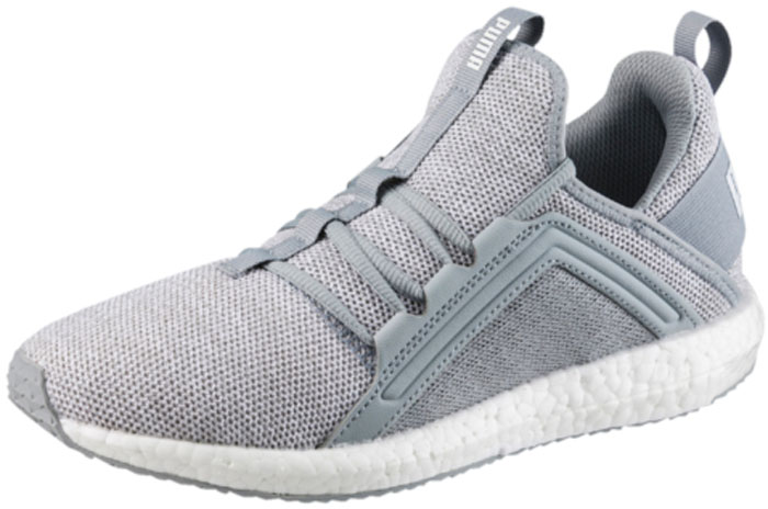 Кроссовки женские для бега Puma Mega Nrgy Knit, цвет: серый. 19037303. Размер 5 (37)19037303 Кроссовки женские для бега Puma Mega Nrgy Knit, цвет: серый. 19037303. Размер 5 (37)19037303Новые кроссовки Mega NRGY Knit от Puma – идеальное сочетание стиля, открывающего новое направление альтернативной молодежной обуви, и функциональности. Чистые лаконичные линии верха подчеркиваются использованием в качестве основного материала прочной ткани под вязаный текстиль. Промежуточная подошва из вспененного материала PUMA NRGY создает максимальный возврат энергии, а также дополняется мягкой стелькой SOFTFOAM, гарантирующей полный комфорт. Лепестки из эластичного термополиуретана обеспечивают прекрасную упругость при каждом шаге. Полностью покрытая резиной внешняя подошва долговечна и создает прекрасное сцепление с поверхностью.