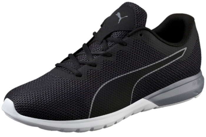 Кроссовки мужские для бега Puma Vigor, цвет: черный. 18953302. Размер 9 (42)18953302 Кроссовки мужские для бега Puma Vigor, цвет: черный. 18953302. Размер 9 (42)18953302Новинка сезона Puma Vigor - это эластичность, упругость и оригинальный стиль. Низкопрофильная промежуточная подошва с фирменным вспененным материалом в качестве амортизатора и особое расположение бороздок на внешней подошве делают модель очень легкой и буквально повторяющей форму стопы, а мягкие стельки Softfoam только увеличивают комфорт. Двухцветная элегантная цветовая гамма и многослойный верх, в котором используется сетчатый материал, создают современный и запоминающийся облик модели.
