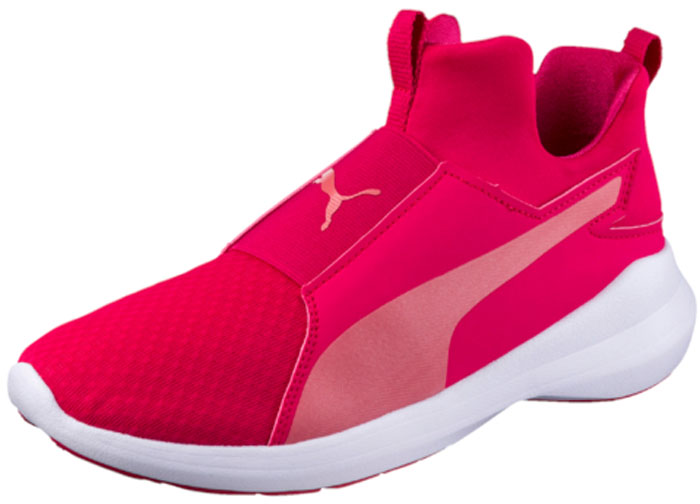 Кроссовки женские Puma Rebel Mid, цвет: малиновый. 36453905. Размер 5 (37)36453905 Кроссовки женские Puma Rebel Mid, цвет: малиновый. 36453905. Размер 5 (37)36453905Современная обувь Rebel Mid в бескомпромиссном спортивном стиле разработана специально для женщин и подходит как для интенсивных занятий спортом, так и для повседневной носки. Утолщённая подошва с вставками из вспененного этиленвинилацетата создает отличную амортизацию, чуть завышенный силуэт помогает не обращать внимания на капризы погоды, а фиксированная стелька и мягкий язык позволяют быстро и легко надевать и снимать эти кроссовки. Носок, усиленный накладками из искусственной кожи, надежно защищает пальцы. Динамизм и неповторимый стиль – вот основные характеристики модели, предназначенной для активных и спортивных девушек!