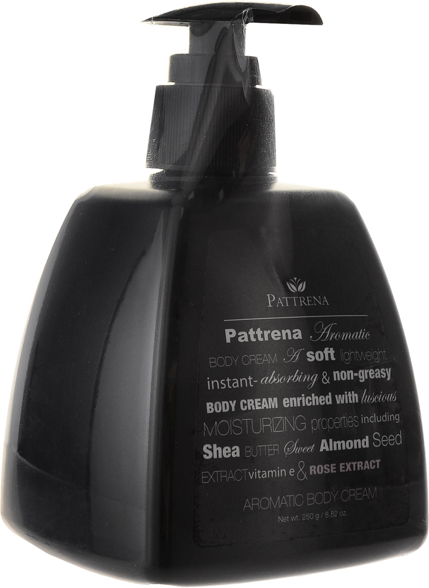 Pattrena Ароматный крем для тела Роза, 250 г60939 Pattrena Ароматный крем для тела Роза, 250 г60939Увлажняющий, мягкий, легкий, нежирный крем для тела Pattrena. Обогащен натуральными увлажняющими ингредиентами - масло Ши, масло семян сладкого миндаля, витамина Е, экстракт Роз.Не оставляет ощущения липкости. Крем обладает романтичным ароматом Роз, увлажняет кожу, делая ее нежной, придавая ощущение свежести и расслабленности.