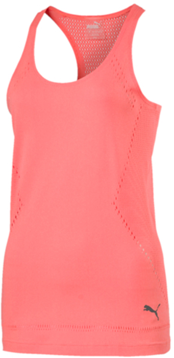 Майка женская Puma EvoKnit Tank, цвет: персиковый. 59232930. Размер S (42/44)59232930 Майка женская Puma EvoKnit Tank, цвет: персиковый. 59232930. Размер S (42/44)59232930Модель декорирована набивным светоотражающим логотипом Puma и изготовлена с использованием высокофункциональной технологии DryCell, которая отводит влагу, поддерживает тело сухим и гарантирует комфорт во время активных тренировок и занятий спортом. Использование передового фирменного вязаного трикотажа EvoKnit создает дополнительный комфорт. Изделие имеет удобную стандартную посадку.