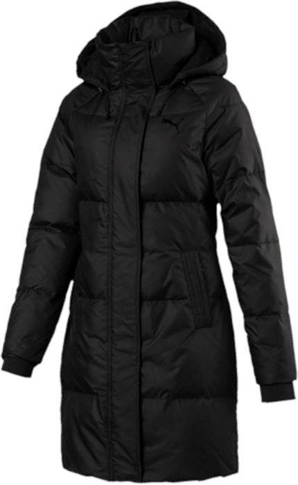 Пуховик женский Puma 450 HD Down Coat, цвет: черный. 59242601. Размер L (46/48)