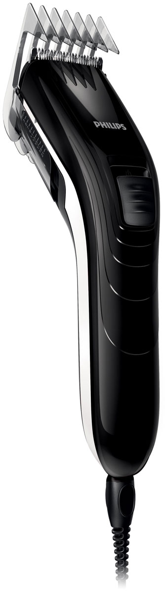 Philips QC5115/15 машинка для стрижки волос с 11 установками длиныQC5115/15 Philips QC5115/15 машинка для стрижки волос с 11 установками длиныQC5115/15С помощью машинки для стрижки волос Philips QC 5115/15 создать ровную стрижку очень легко. Настройки длины на гребне позволяют подстричь волосы до нужной длины без необходимости смены гребней. Не требует специального ухода и смазки.Закругленные лезвия и гребни11 настроек длины волос позволяют регулировать длину до 21 ммИнтервал настроек длины составляет 2 мм для точного подравниванияСамозатачивающиеся лезвия из нержавеющей стали