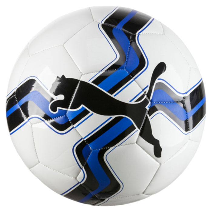 Мяч футбольный Puma Big Cat Ball, цвет: белый. 08275801. Размер 308275801 Мяч футбольный Puma Big Cat Ball, цвет: белый. 08275801. Размер 308275801Мяч для тренировок начинающих футболистов также подходит для игр с друзьями. Сочетание покрытия из термополиуретана, подложки из вспененного термополиэстера и полиуретана с резиновой камерой, а также надежная машинная прошивка панелей создают такие характеристики мяча, которые обеспечивают удобство приема, сохранение формы, чуткое реагирование на любые действия игрока, предсказуемость отскока, отличные аэродинамические качества.
