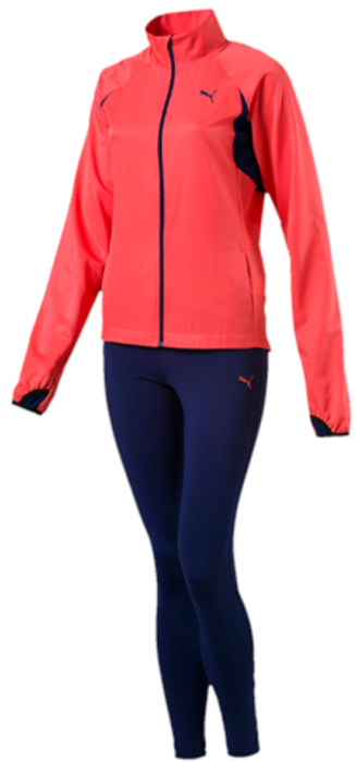 Спортивный костюм женский Puma Active Yogini Woven Suit, цвет: коралловый, синий. 59331526. Размер XS (40/42)59331526 Спортивный костюм женский Puma Active Yogini Woven Suit, цвет: коралловый, синий. 59331526. Размер XS (40/42)59331526Спортивный костюм от Puma состоит из толстовки и брюк.Толстовка декорирована вышитым логотипом Puma. Сзади и под мышками имеются вставки из сетчатого эластичного материала, обеспечивающие полную свободу движений. Карманы в боковых швах удобны и вместительны. Удлиненные манжеты снабжены прорезями для больших пальцев, чтобы кисти рук были прикрыты и надежно защищены от холода. Фасон в обтяжку по фигуре.Брюки декорированы вышитым логотипом Puma. Завышенный пояс подчеркивает все достоинства женской фигуры и обеспечивает комфорт во время тренировки. Фасон в обтяжку по фигуре.
