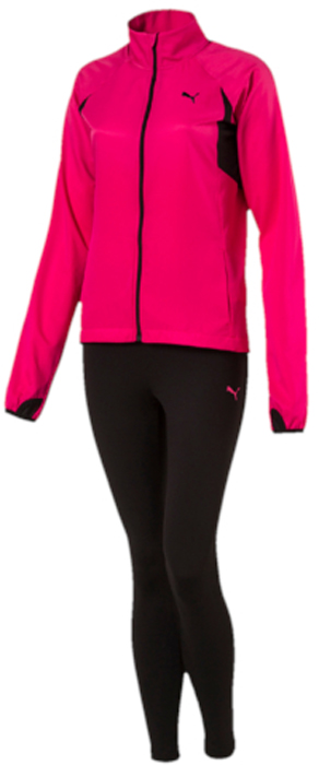 Спортивный костюм женский Puma Active Yogini Woven Suit, цвет: малиновый, черный. 59331528. Размер M (44/46)59331528 Спортивный костюм женский Puma Active Yogini Woven Suit, цвет: малиновый, черный. 59331528. Размер M (44/46)59331528Спортивный костюм от Puma состоит из толстовки и брюк.Толстовка декорирована вышитым логотипом Puma. Сзади и под мышками имеются вставки из сетчатого эластичного материала, обеспечивающие полную свободу движений. Карманы в боковых швах удобны и вместительны. Удлиненные манжеты снабжены прорезями для больших пальцев, чтобы кисти рук были прикрыты и надежно защищены от холода. Фасон в обтяжку по фигуре.Брюки декорированы вышитым логотипом Puma. Завышенный пояс подчеркивает все достоинства женской фигуры и обеспечивает комфорт во время тренировки. Фасон в обтяжку по фигуре.