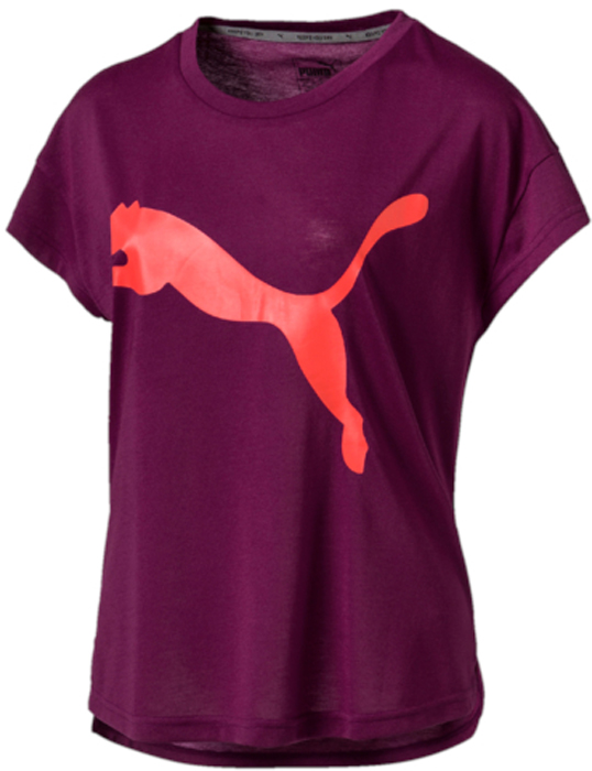 Футболка женская Puma Urban Sports Trend Tee, цвет: темно-фиолетовый. 59398229. Размер S (42/44)59398229 Футболка женская Puma Urban Sports Trend Tee, цвет: темно-фиолетовый. 59398229. Размер S (42/44)59398229Модель декорирована графическим рисунком. Она изготовлена с использованием высокофункциональной технологии DryCell, которая отводит влагу, поддерживает тело сухим и гарантирует комфорт во время активных тренировок и занятий спортом. Удлиненный и закругленный задний подол надежно защищает поясницу. Изделие имеет удобную стандартную, почеркнуто спортивную посадку.
