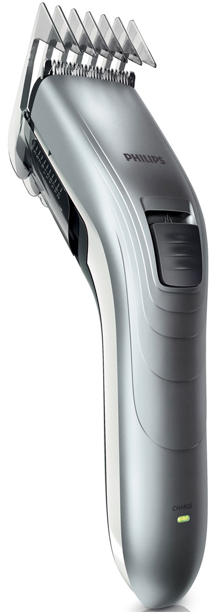 Philips QC5130/15 беспроводная машинка для стрижки волос с 10 установками длиныQC5130/15 Philips QC5130/15 беспроводная машинка для стрижки волос с 10 установками длиныQC5130/15С помощью машинки для стрижки волос Philips QC 5130/15 создать ровную стрижку очень легко. Настройки длины на гребне позволяют подстричь волосы до нужной длины без необходимости смены гребней. Не требует специального ухода и смазки.Закругленные лезвия и гребни10 настроек длины волос позволяют регулировать длину до 21 ммИнтервал настроек длины составляет 2 мм для точного подравниванияСамозатачивающиеся лезвия из нержавеющей сталиВремя зарядки 10 часовЩеточка для очисткиТип элемента питания: NiMH