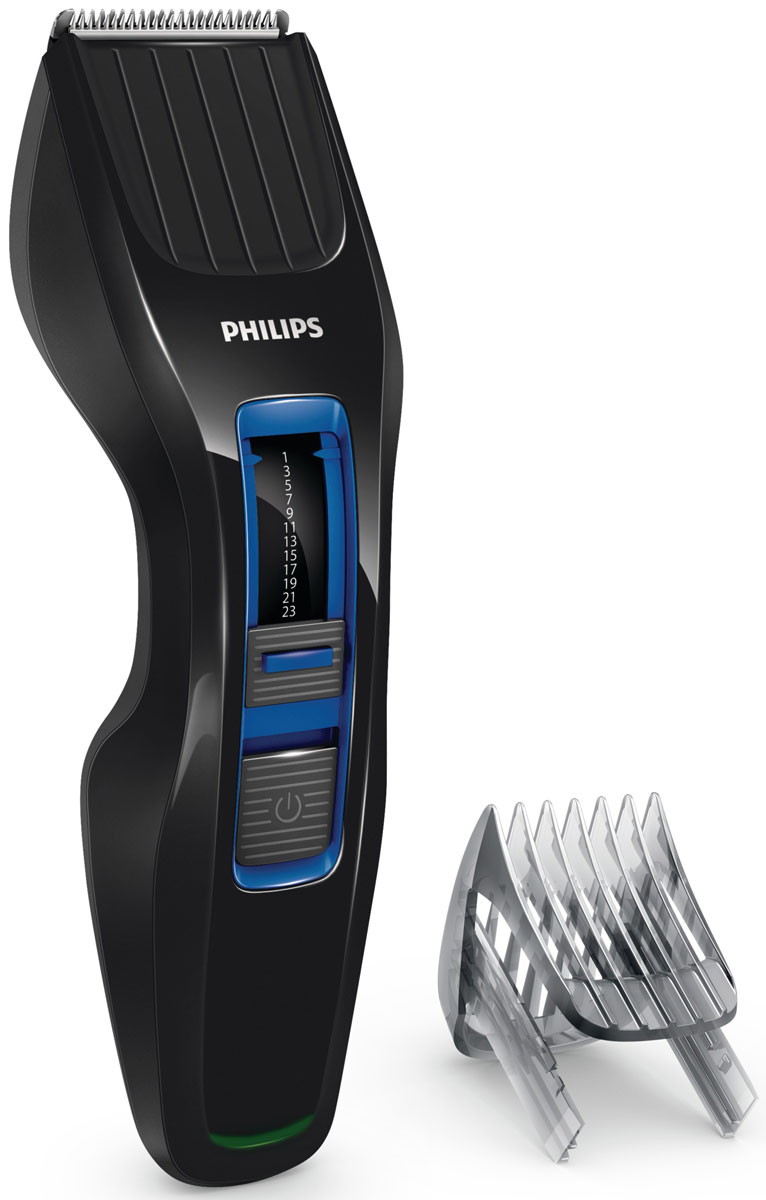 Philips HC3418/15 беспроводная машинка для стрижки волос с 13 установками длиныHC3418/15 Philips HC3418/15 беспроводная машинка для стрижки волос с 13 установками длиныHC3418/15Машинка для стрижки волосPhilips HC3418/15 создана для отличных результатови долгой службы. Инновационный режущий блок, лезвия из нержавеющей стали ирегулируемый гребень — все, что нужно для быстрой и ровной стрижки снова и снова.Простое решение для стрижки волос любого типа: усовершенствованная технология DualCut — это режущий блок с двойной заточкой и низким коэффициентом трения. Инновационный режущий блок обеспечивает в два раза более быструю стрижку по сравнению с обычными машинками для стрижки Philips, что гарантирует превосходный результат.Выберите и зафиксируйте одну из 12 фиксируемых установок длины регулируемого гребня: от 1 мм до 23 мм с шагом 2 мм. Либо используйте прибор без гребня для минимальной длины 0,5 мм.
