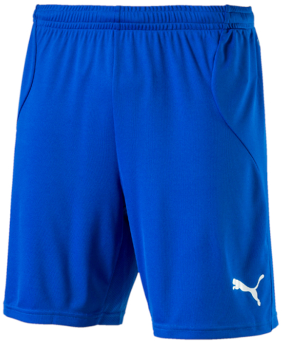 Шорты мужские Puma FtblTRG Shorts, цвет: голубой. 65535950. Размер S (44/46)65535950 Шорты мужские Puma FtblTRG Shorts, цвет: голубой. 65535950. Размер S (44/46)65535950Модель декорирована логотипом Puma, нанесенным на левую штанину методом термопечати. Она изготовлена с использованием высокофункциональной технологии DryCell, которая отводит влагу, поддерживает тело сухим и гарантирует комфорт во время активных тренировок и занятий спортом. Пояс из эластичного материала снабжен затягивающимся шнуром. Также имеются вставки из сетчатого материала. Изделие имеет удобную стандартную посадку.