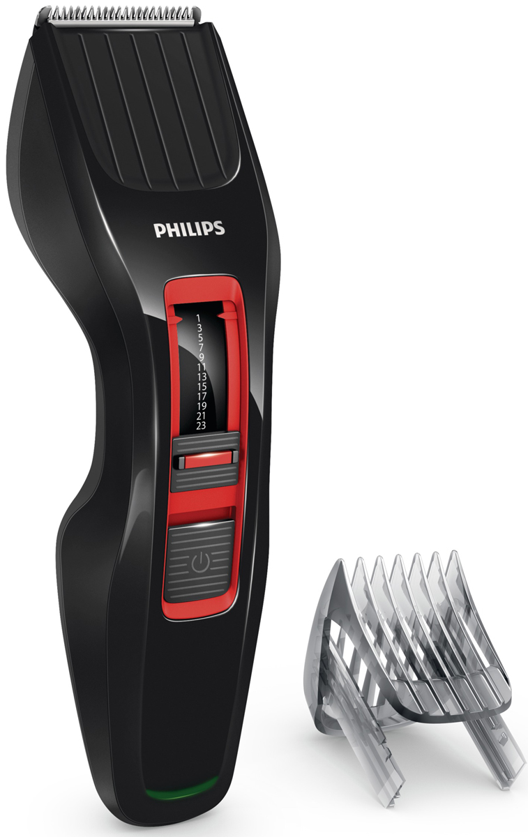 Philips HC3420/15 беспроводная машинка для стрижки волос с 13 установками длиныHC3420/15 Philips HC3420/15 беспроводная машинка для стрижки волос с 13 установками длиныHC3420/15Машинка для стрижки Philips HC3420/15 создана для отличных результатов и долгой службы. Инновационный режущий блок, лезвия из нержавеющей стали и регулируемый гребень — все, что нужно для быстрой и ровной стрижки снова и снова. Простое решение для стрижки волос любого типа: усовершенствованная технология DualCut — это режущий блок с двойной заточкой и низким коэффициентом трения. Инновационный режущий блок обеспечивает в два раза более быструю стрижку по сравнению с обычными машинками.Самозатачивающиеся лезвия из нержавеющей стали долго остаются острыми. Выберите и зафиксируйте одну из 12 фиксируемых установок длины регулируемого гребня: от 1 мм до 23 мм с шагом 2 мм. Либо используйте прибор без гребня для минимальной длины 0,5 мм. Для максимальной мощности и свободы движения питание прибора может осуществляться как от сети, так и от аккумулятора. 60 минут автономной работы после 8 часов зарядки. Прибор не требует особого ухода — вам не придется тратить время на смазывание лезвий. Чтобы освободить и очистить лезвия под струей воды просто снимите головку.