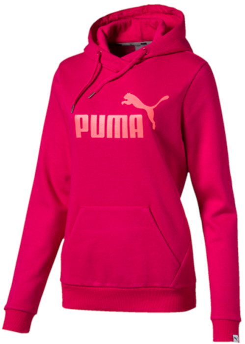 Толстовка женская Puma ESS No.1 Hoody Fl W, цвет: малиновый. 83840628. Размер L (46/48)83840628 Толстовка женская Puma ESS No.1 Hoody Fl W, цвет: малиновый. 83840628. Размер L (46/48)83840628Толстовка Puma ESS No.1 Hoody Fl W выполнена из приятного на ощупь материала. Модель прямого кроя с мягкой внутренней отделкой из пушистого ворса. Модель декорирована прорезиненным логотипом Puma. Среди других отличительных особенностей изделия - отделка сзади по вороту тесьмой с фирменной символикой, боковые швы с нахлестом вперед и отделка манжет и пояса трикотажем в резинку. Модель имеет стандартную посадку.