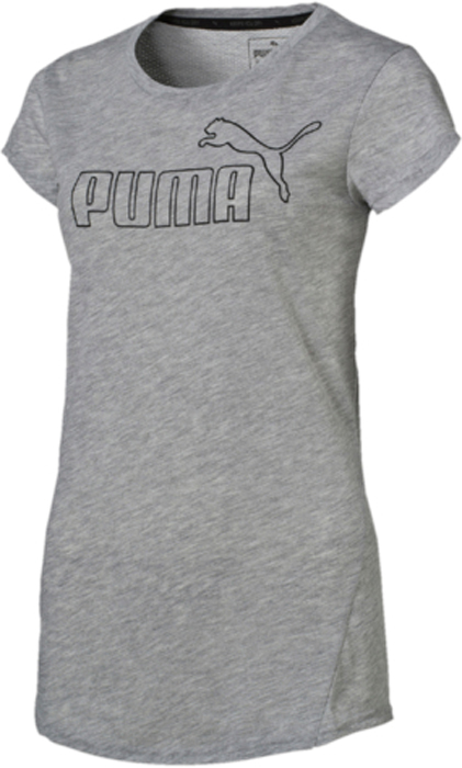 Футболка женская Puma Active Ess No.1 Tee, цвет: светло-серый. 83843804. Размер M (44/46)83843804 Футболка женская Puma Active Ess No.1 Tee, цвет: светло-серый. 83843804. Размер M (44/46)83843804Футболка Active Ess No.1 Tee изготовлена из практичной приятной к телу ткани, декорирована на груди набивным логотипом PUMA с прорезиненными деталями и снабжена вставками из сетки на спине. Модель имеет круглый вырез горловины и стандартные рукава. Среди других особенностей изделия - отделка сзади по вороту тесьмой с фирменной символикой, боковые швы с нахлестом вперед, фирменный покрой. Изделие имеет стандартную посадку.