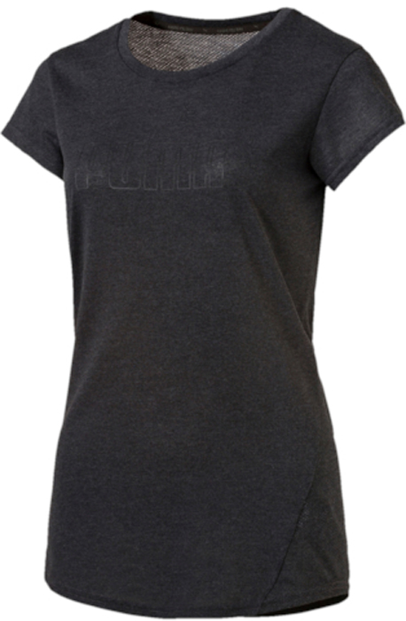 Футболка женская Puma Active Ess No.1 Tee, цвет: темно-серый. 83843808. Размер XXL (50/52)83843808 Футболка женская Puma Active Ess No.1 Tee, цвет: темно-серый. 83843808. Размер XXL (50/52)83843808Футболка Active Ess No.1 Tee изготовлена из практичной приятной к телу ткани, декорирована на груди набивным логотипом PUMA с прорезиненными деталями и снабжена вставками из сетки на спине. Модель имеет круглый вырез горловины и стандартные рукава. Среди других особенностей изделия - отделка сзади по вороту тесьмой с фирменной символикой, боковые швы с нахлестом вперед, фирменный покрой. Изделие имеет стандартную посадку.