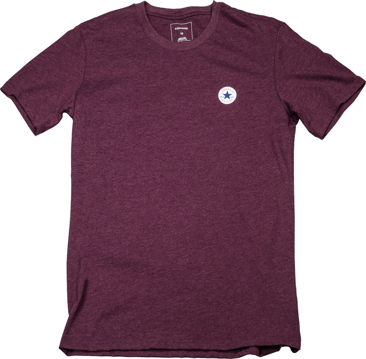Футболка мужская Converse Core Left Chest CP Crew Tee, цвет: бордовый. 10005137262. Размер M (48)10005137262 Футболка мужская Converse Core Left Chest CP Crew Tee, цвет: бордовый. 10005137262. Размер M (48)10005137262Футболка Converse - оптимальный вариант для активного отдыха и повседневного использования. Модель с короткими рукавами выполнена из хлопка, что обеспечивает максимально комфортные ощущения во время использования.