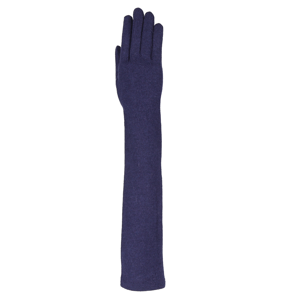 Перчатки женские длинные Fabretti, цвет: темно-синий. D2017-4#. Размер универсальный