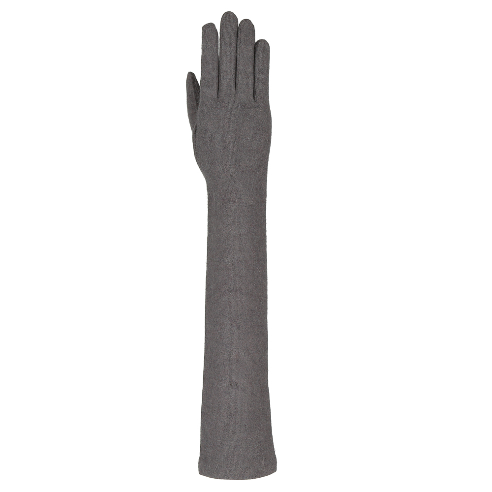 Перчатки женские длинные Fabretti, цвет: темно-серый. D2017-4#. Размер универсальный