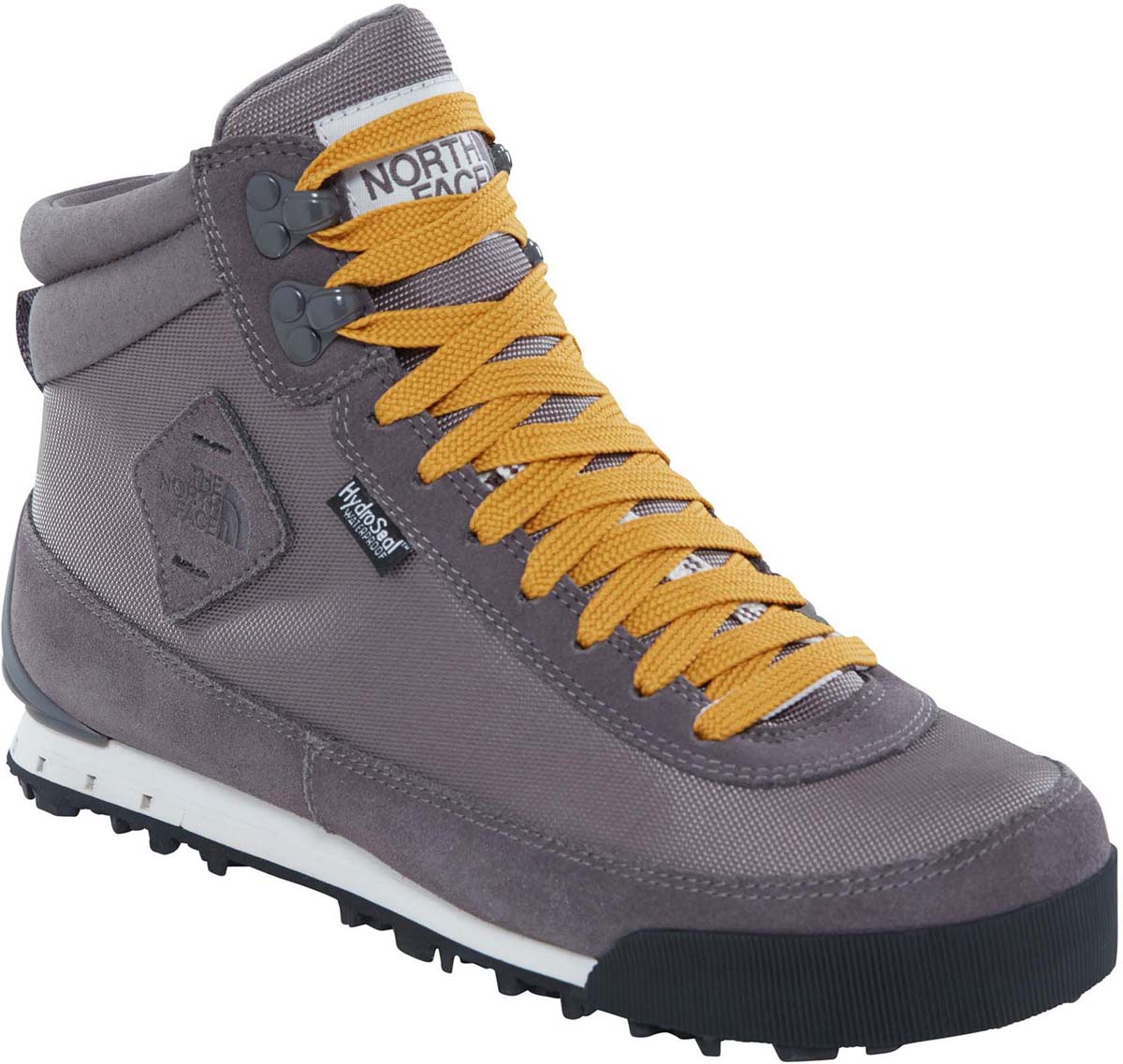 Ботинки женские The North Face Back-to-Berkeley Boot II, цвет: серый. T0A1MFFB1. Размер 7 (38)T0A1MFFB1 Ботинки женские The North Face Back-to-Berkeley Boot II, цвет: серый. T0A1MFFB1. Размер 7 (38)T0A1MFFB1Стильные ботинки The North Face от Back-to-Berkeley Boot II - это женские ботинки с ретро-обликом, но современной функциональной конструкцией. Верх выполнен из нейлона-рипстопа и мембраны HydroSeal, обеспечивающей полноценную защиту от влаги. Окантовка из натуральной замши по периметру защищает внешнюю ткань от истирания, а глухой язык препятствует попаданию внутрь камней, воды и пыли. Шнуровка надежно фиксирует модель на ноге. Подошва TNF Winter Grip с технологией Ice Pick обеспечивает наилучшее сцепление с поверхностью. Утеплитель Primaloft Eco сохранит ноги в тепле в самые сильные холода. Антибактериальная стелька Ortholine из EVA с текстильной поверхностью комфортна при ходьбе. Текстильный ярлычок на заднике обеспечивает удобное обувание модели. Язычок и боковая сторона модели оформлена фирменной нашивкой. Ботинки Womens Back-to-Berkeley Boot II - отличный выбор стильной и технологичной зимней обуви.