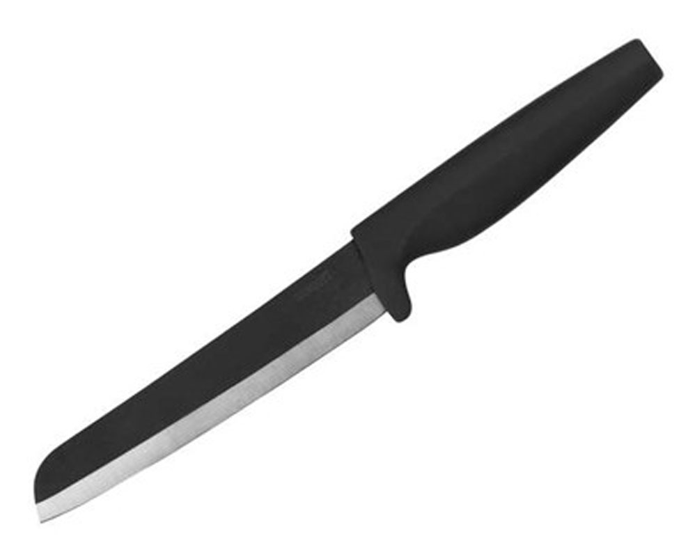 Нож керамический универсальный Banquet NaturCeramix, 28,5 см25CK05D1UNB Нож керамический универсальный Banquet NaturCeramix, 28,5 см25CK05D1UNBНож с керамическим лезвием - долговечность и прочность использования. Эргономичная ручка - с эффектом атискольжения. Нож обладает высокой устойчивостью к образованию пятен и ржавчины. Легко чистить.Нож легкий и имеет хорошо сбалансированный центр тяжес Общая длина 28,5 см, эргономичная ручка с нескользящей отделкой
