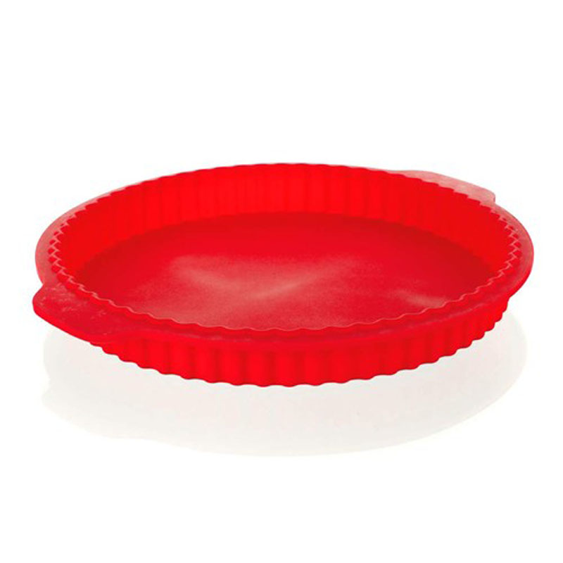 Форма для выпечки пирога Banquet, силиконовая, цвет: красный, 27 х 3,5 см3120040R Форма для выпечки пирога Banquet, силиконовая, цвет: красный, 27 х 3,5 см3120040RФорма для выпечки - оптимальный размер, яркий цвет. Силикон - жаростойкий материал, размер диаметр 27 см, высота 3,5 см