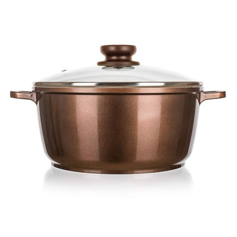 Кастрюля Banquet Titus с крышкой, с антипригарным покрытием, 2,3 л40020520 Кастрюля Banquet Titus с крышкой, с антипригарным покрытием, 2,3 л40020520Красивый цвет снаружи, внутри сливочный цвет, стеклянная крышка, можно мыть в посудомоечной машине. Объем 2,3 л. Изготовлена из литого алюминия, диаметром 20 см, антипригарное покрытие, толщина стенки 2 мм толщина основания 4,2 мм