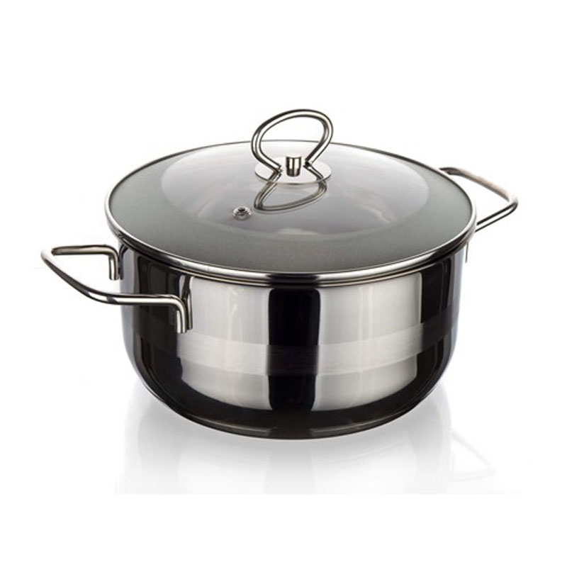 Кастрюля Banquet Matte с крышкой, 3 л48ES0505CS20-A Кастрюля Banquet Matte с крышкой, 3 л48ES0505CS20-AКастрюля из нержавеющей стали с матовой поверхностью, можно использовать на всех видах плит (в т.ч. индукционных) Объем 3 л, диаметр 20 см, толщина стенки 0,50 мм, толщина дна 3 мм