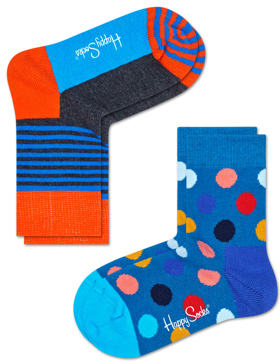 Комплект носков Happy socks, цвет: голубой, мультиколор. KBDO02. Размер 20, 7-9 летKBDO02 Комплект носков Happy socks, цвет: голубой, мультиколор. KBDO02. Размер 20, 7-9 летKBDO02Носки Happy Socks, изготовленные из высококачественного материала, дополнены принтом. Эластичная резинка плотно облегает ногу, не сдавливая ее. Усиленная пятка и мысок обеспечивают надежность и долговечность. В комплект входят две пары носков.