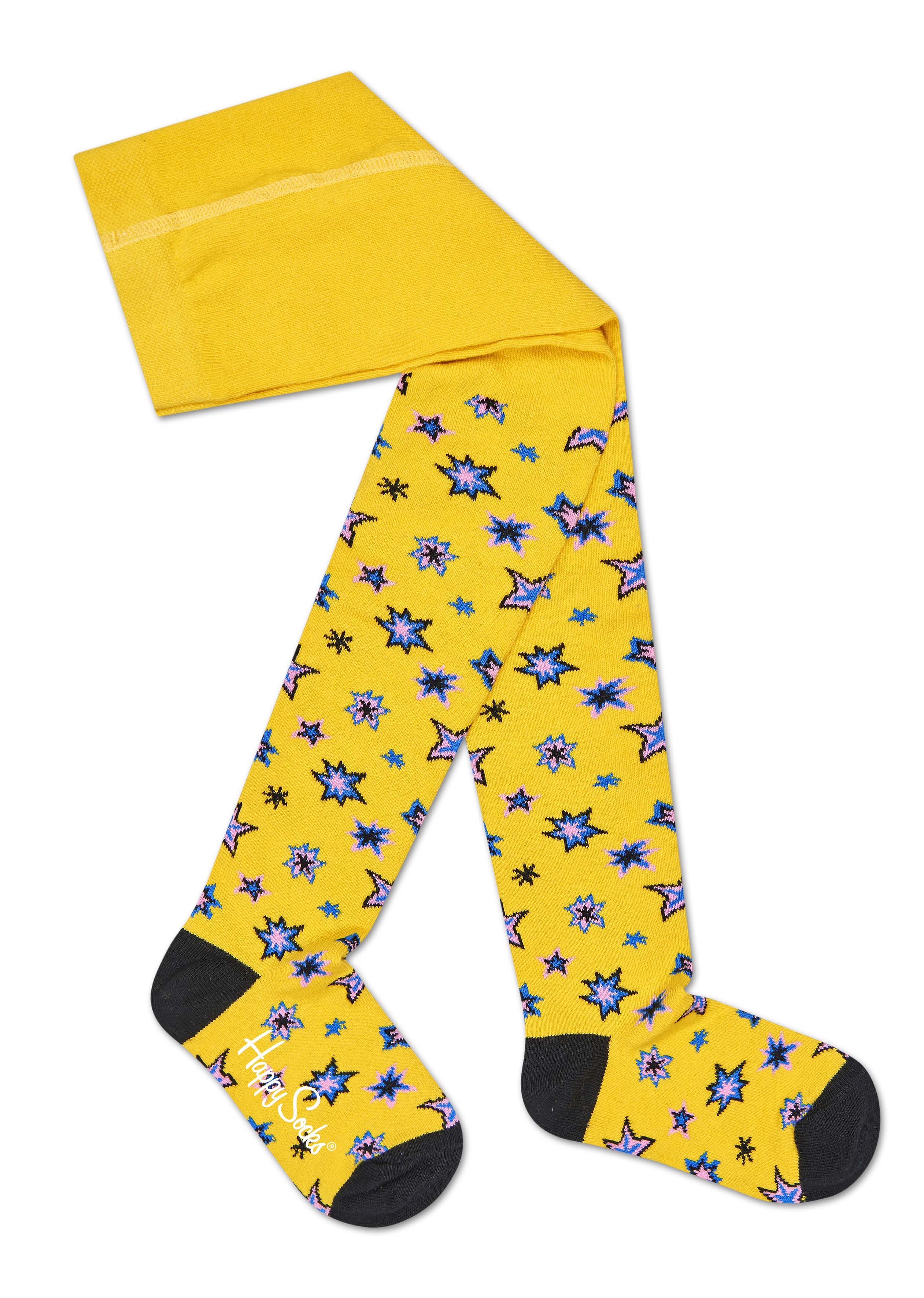 Колготки детские Happy socks, цвет: желтый. KBNG60. Размер 12, 0,5-1 год