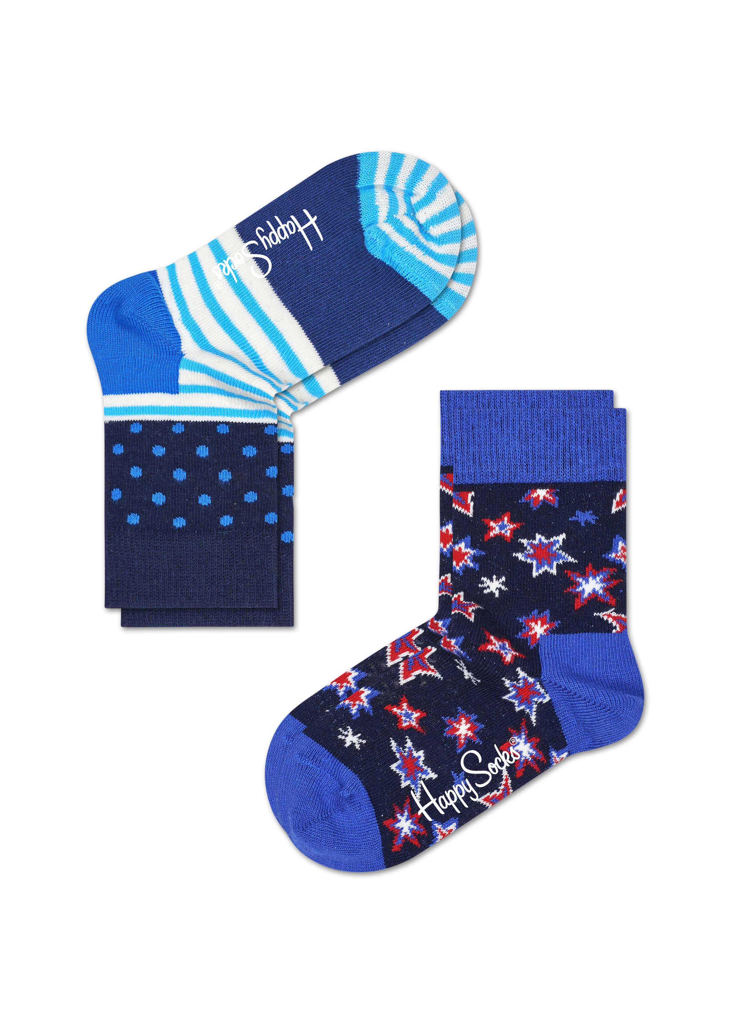 Комплект носков Happy socks, цвет: темно-синий, голубой. KBNG02. Размер 15, 2-3 годаKBNG02 Комплект носков Happy socks, цвет: темно-синий, голубой. KBNG02. Размер 15, 2-3 годаKBNG02Носки Happy Socks, изготовленные из высококачественного материала, дополнены принтом. Эластичная резинка плотно облегает ногу, не сдавливая ее. Усиленная пятка и мысок обеспечивают надежность и долговечность. В комплект входят две пары носков.