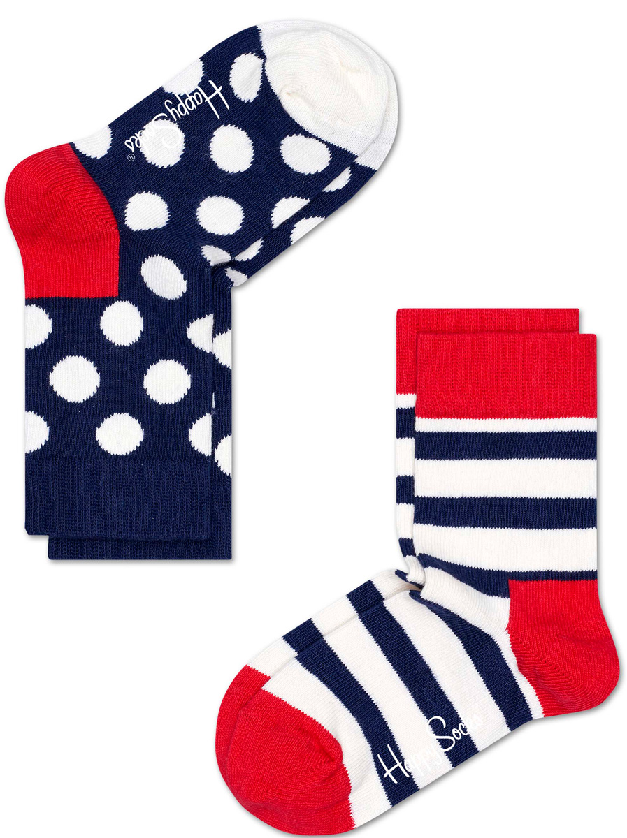Комплект носков Happy socks, цвет: темно-синий, белый. KSTR02. Размер 18, 4-6 летKSTR02 Комплект носков Happy socks, цвет: темно-синий, белый. KSTR02. Размер 18, 4-6 летKSTR02Носки Happy Socks, изготовленные из высококачественного материала, дополнены принтом. Эластичная резинка плотно облегает ногу, не сдавливая ее. Усиленная пятка и мысок обеспечивают надежность и долговечность. В комплект входят две пары носков.