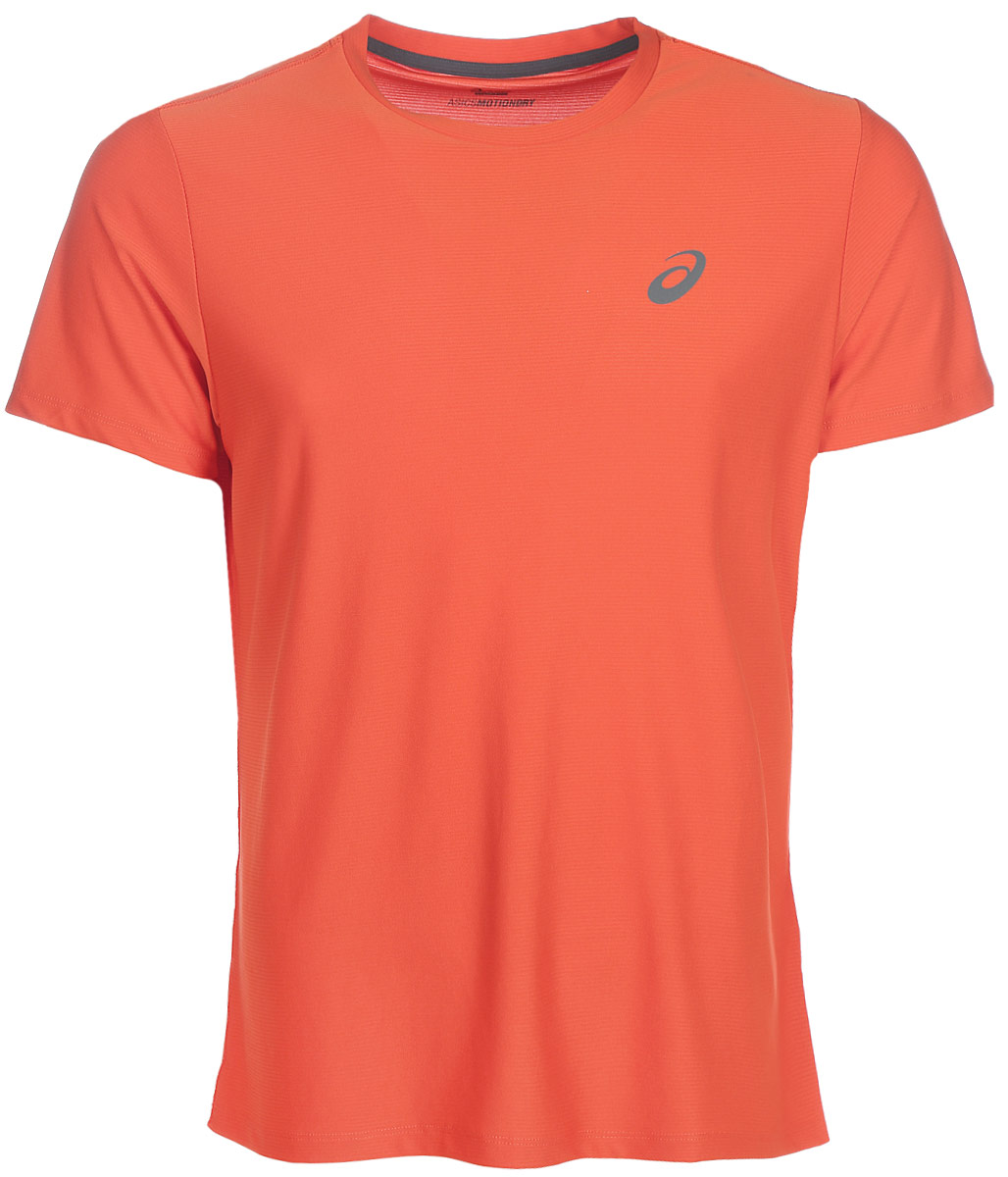 Футболка для бега мужская Asics SS Top, цвет: коричневый. 134084-0516. Размер L (50/52)134084-0516 Футболка для бега мужская Asics SS Top, цвет: коричневый. 134084-0516. Размер L (50/52)134084-0516Стильная мужская футболка для бега Asics SS Top, выполненная из высококачественного полиэстера, обладает высокой воздухопроницаемостью и превосходно отводит влагу от тела, оставляя кожу сухой даже во время интенсивных тренировок. Такая футболка великолепно подойдет как для повседневной носки, так и для спортивных занятий.Модель с короткими рукавами и круглым вырезом горловины - идеальный вариант для создания модного современного образа. Футболка оформлена светоотражающим логотипом на груди и контрастной полоской на спинке. Такая футболка идеально подойдет для занятий спортом и бега. В ней вы всегда будете чувствовать себя уверенно и комфортно.