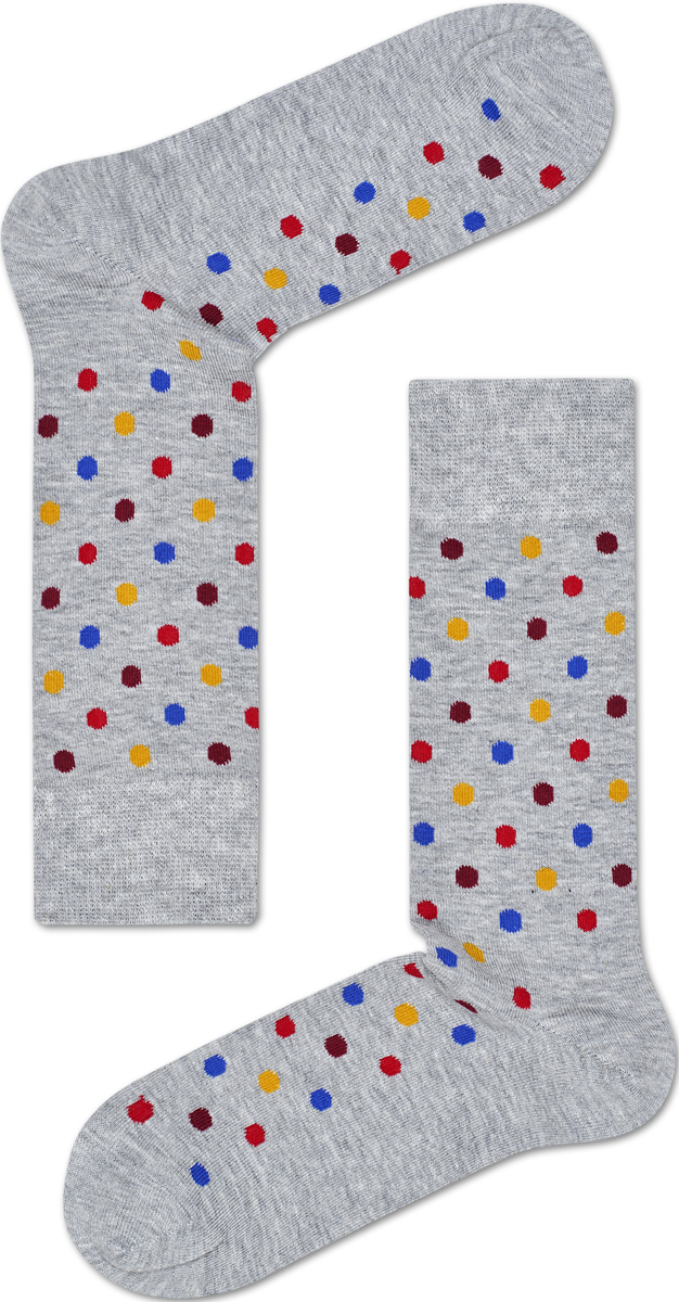 Носки женские Happy socks, цвет: светло-серый, мультиколор. DOT01. Размер 25DOT01 Носки женские Happy socks, цвет: светло-серый, мультиколор. DOT01. Размер 25DOT01Носки Happy Socks, изготовленные из высококачественного материала, дополнены принтом. Эластичная резинка плотно облегает ногу, не сдавливая ее. Усиленная пятка и мысок обеспечивают надежность и долговечность.