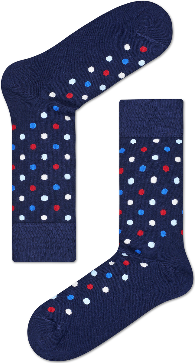Носки женские Happy socks, цвет: темно-синий, мультиколор. DOT01. Размер 25DOT01 Носки женские Happy socks, цвет: темно-синий, мультиколор. DOT01. Размер 25DOT01Носки Happy Socks, изготовленные из высококачественного материала, дополнены принтом. Эластичная резинка плотно облегает ногу, не сдавливая ее. Усиленная пятка и мысок обеспечивают надежность и долговечность.