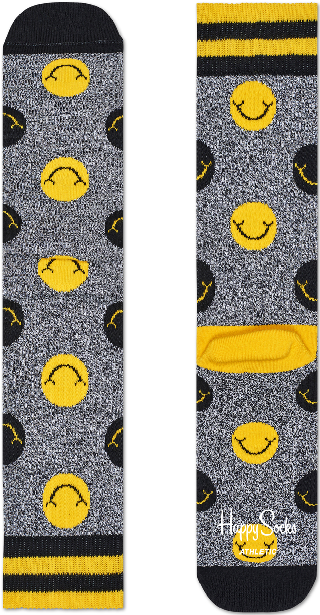 Носки мужские Happy socks, цвет: серый, желтый. ATSMI27. Размер 29ATSMI27 Носки мужские Happy socks, цвет: серый, желтый. ATSMI27. Размер 29ATSMI27Носки Happy Socks, изготовленные из высококачественного материала, дополнены принтом. Эластичная резинка плотно облегает ногу, не сдавливая ее. Усиленная пятка и мысок обеспечивают надежность и долговечность.