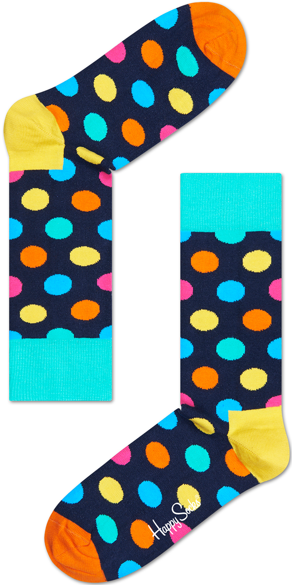 Носки женские Happy socks, цвет: темно-синий, мультиколор. BD01. Размер 29BD01 Носки женские Happy socks, цвет: темно-синий, мультиколор. BD01. Размер 29BD01Носки Happy Socks, изготовленные из высококачественного материала, дополнены принтом. Эластичная резинка плотно облегает ногу, не сдавливая ее. Усиленная пятка и мысок обеспечивают надежность и долговечность.