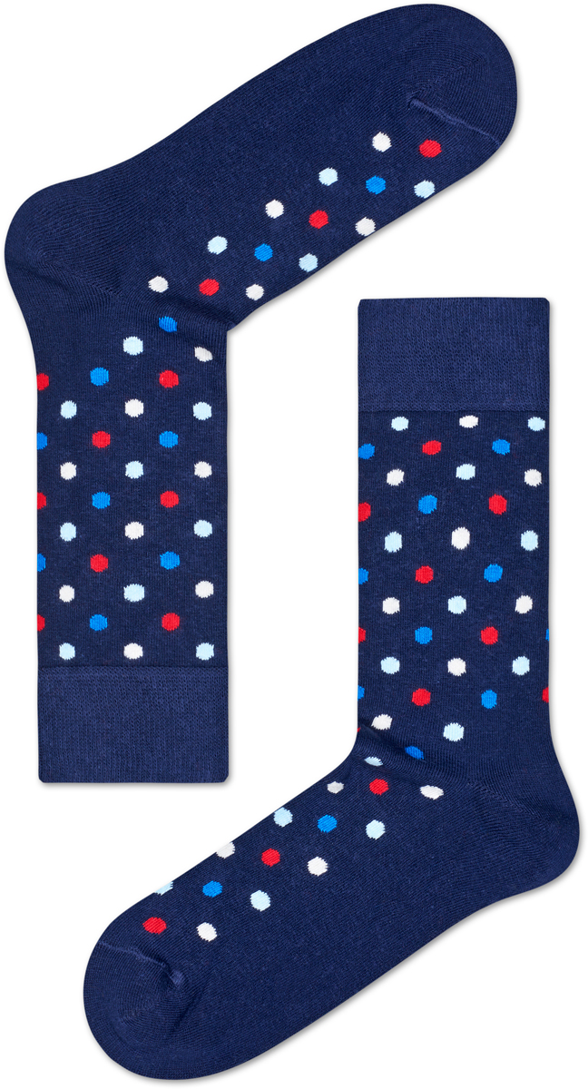 Носки женские Happy socks, цвет: темно-синий, мультиколор. DOT01. Размер 29DOT01 Носки женские Happy socks, цвет: темно-синий, мультиколор. DOT01. Размер 29DOT01Носки Happy Socks, изготовленные из высококачественного материала, дополнены принтом. Эластичная резинка плотно облегает ногу, не сдавливая ее. Усиленная пятка и мысок обеспечивают надежность и долговечность.