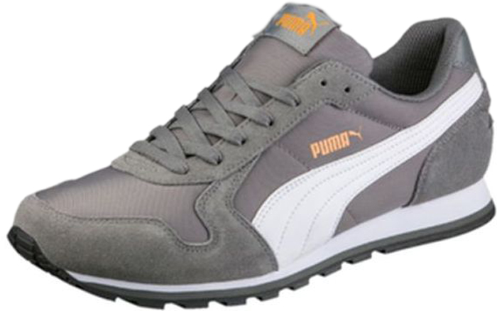 Кроссовки мужские Puma ST Runner NL, цвет: серый, белый. 35673841. Размер 8 (41)35673841 Кроссовки мужские Puma ST Runner NL, цвет: серый, белый. 35673841. Размер 8 (41)35673841Стремительный силуэт роднит кроссовки ST Runner с моделями, предназначенными для любителей бега, вписываясь в общую концепцию комфорта, стиля и новизны, характерную для данной серии.Кроссовки ST Runner NL от Puma - это воплощение комфорта и классического лаконичного стиля, что делает их подходящими для бега, активного отдыха и повседневной носки. Модель оформлена фирменной полосой Puma и гармонично сочетается с одеждой разных стилей.Верх модели выполнен из замши с нейлоновыми вставками. Язычок и задник украшает логотип Puma Cat. Внутренняя отделка - из мягкого текстиля. Шнуровка гарантирует удобство и надежно фиксирует модель на стопе.Межподошва из материала EVA обеспечивает хорошую амортизацию. Резиновая подошва отличается прекрасным сцеплением с любой поверхностью.В кроссовках ST Runner NL вам гарантирована оптимальная легкость и комфорт!