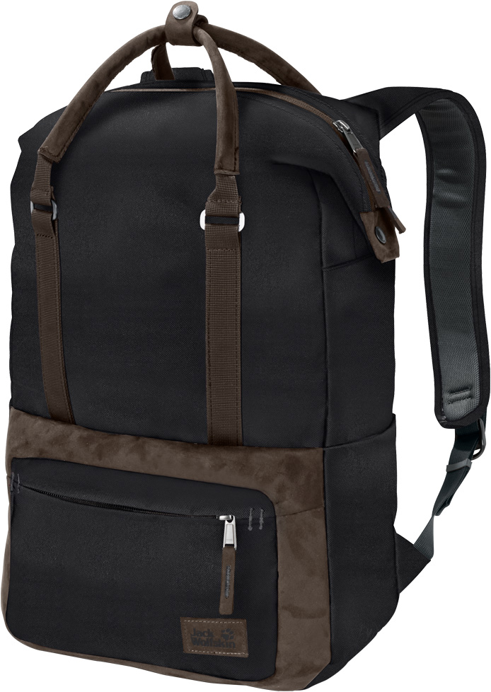 Рюкзак Jack Wolfskin Tuscon Pack, цвет: черный, 16 л. 2005881-60002005881-6000 Рюкзак Jack Wolfskin Tuscon Pack, цвет: черный, 16 л. 2005881-60002005881-6000Рюкзак Jack Wolfskin Tuscon Pack - рюкзак для ноутбука с двумя ручками и отделкой из искусственной замши. Рюкзак Jack Wolfskin Tuscon Pack - ваш надежный спутник в приключениях как в городе, так по всему миру. В странствиях по разным странам этот стильный маленький рюкзачок вместит в себя все, что вам потребуется на целый день.В нем есть место для ноутбука (14”), еды на перекус и куртки для защиты от дождя. Вы можете носить его и как рюкзак, и как сумку.Высококачественное исполнение, классический дизайн и привлекательная отделка из искусственной замши являются отличительными чертами этой моделиОбъем: 16 л.